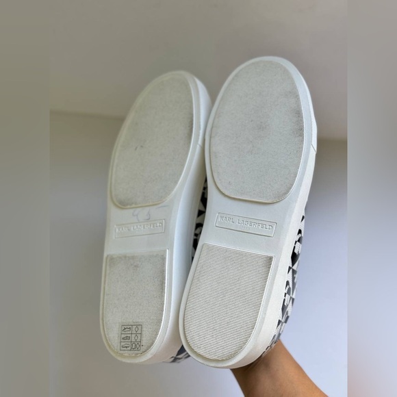 KARL LAGERFELD PARIS Cate Logo Platform Sneakers - Picture 8 of 11